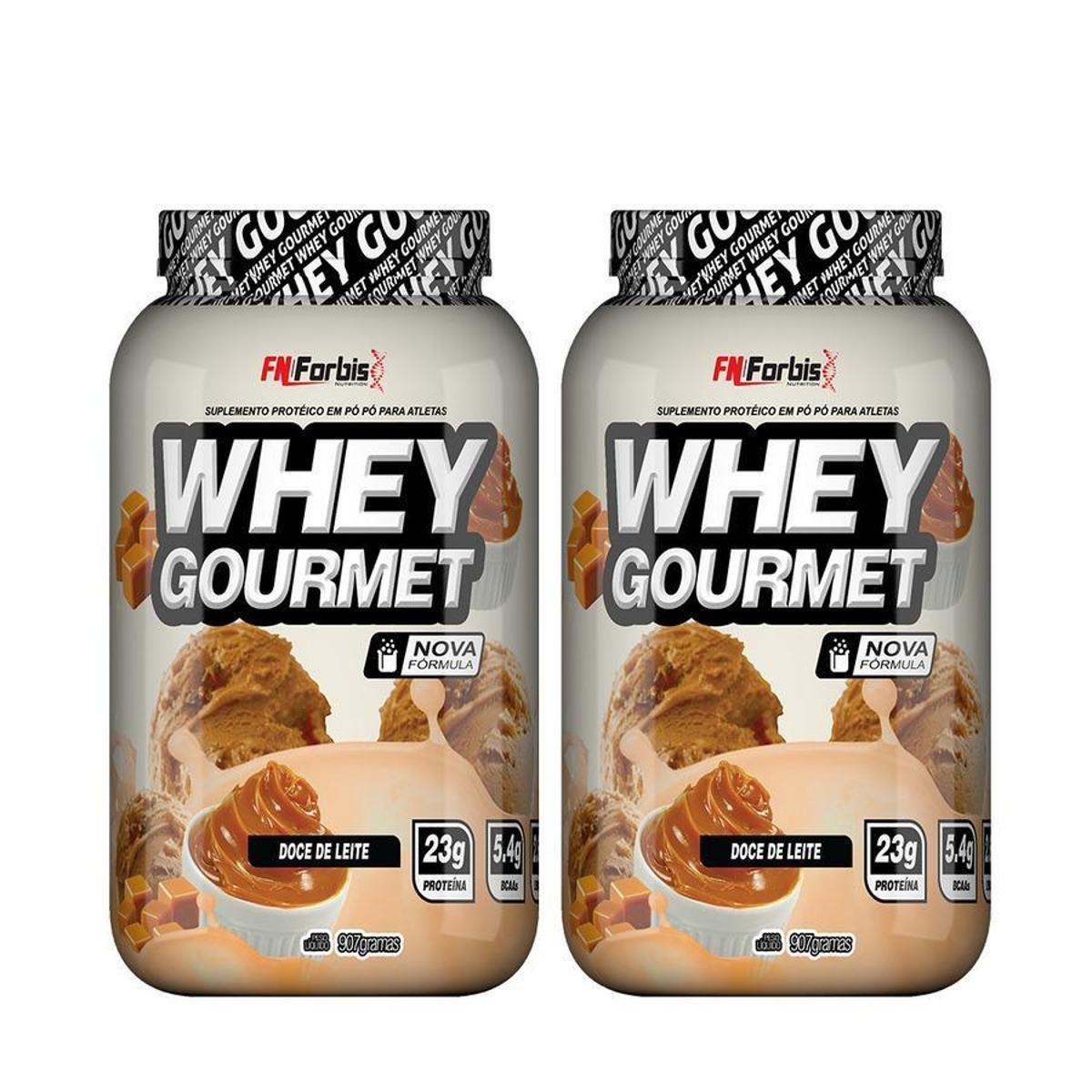 Kit 2X Whey Protein Gourmet 907g Pote - FN Forbis Nutrition