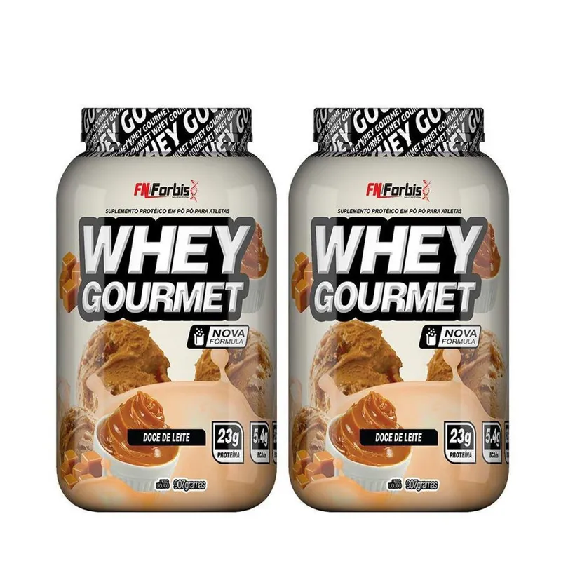 Kit 2X Whey Protein Gourmet 907g Pote - FN Forbis Nutrition