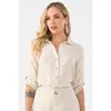 Camisa PKS de Linho Listrada