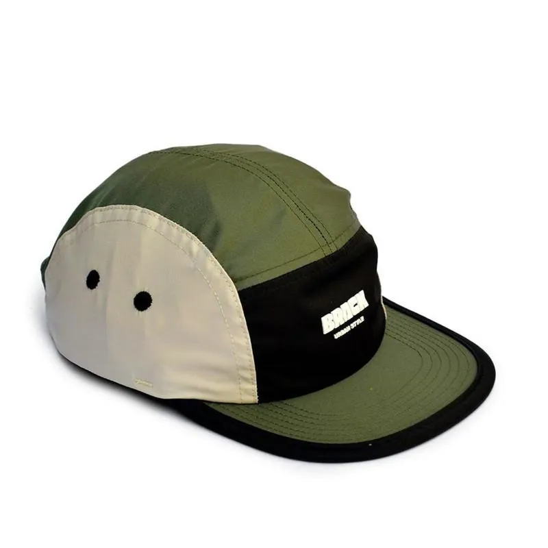 Boné Brack Five Panel Vertex Preto Verde Creme