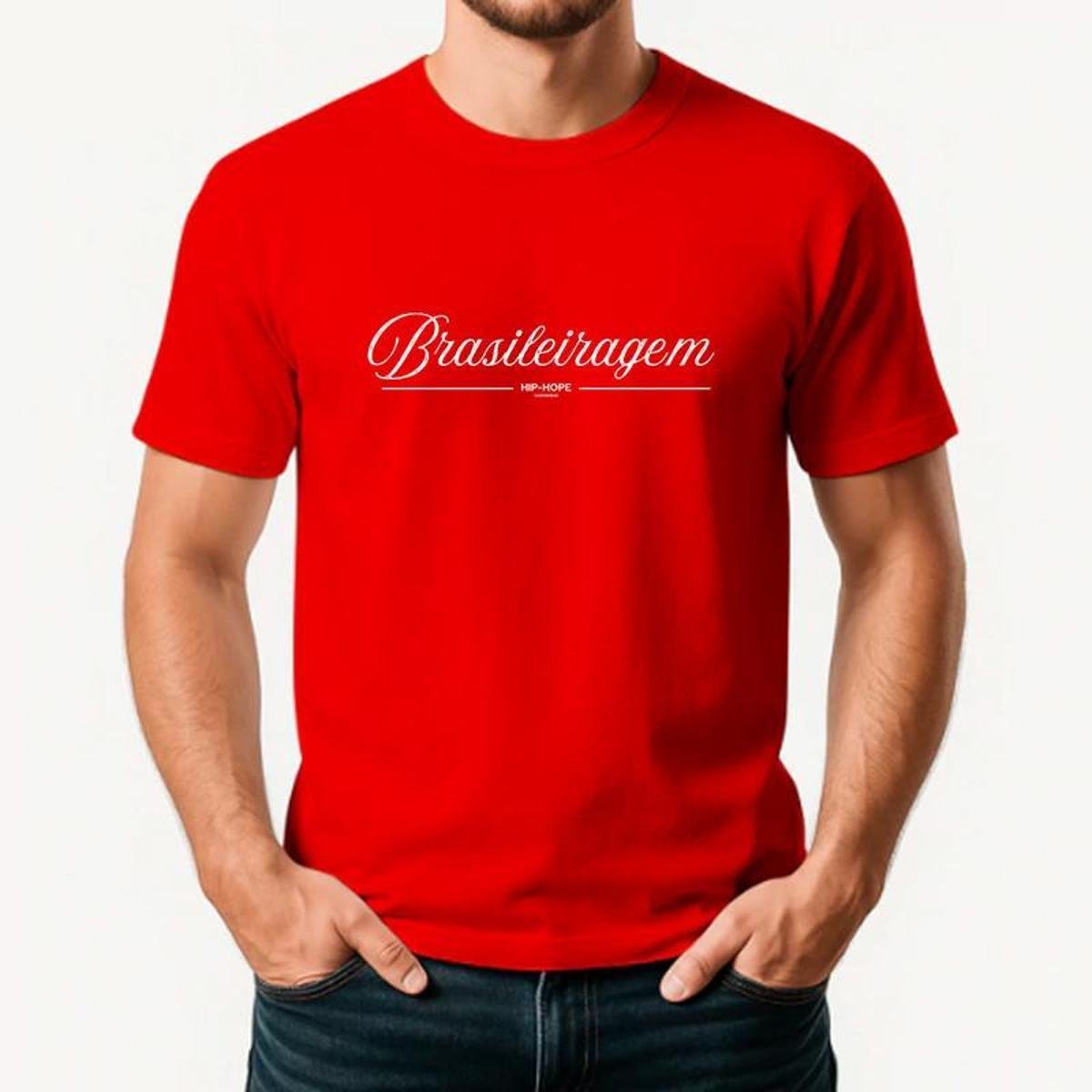 Camiseta Masculina Algodão Premium BRASILEIRAGEM