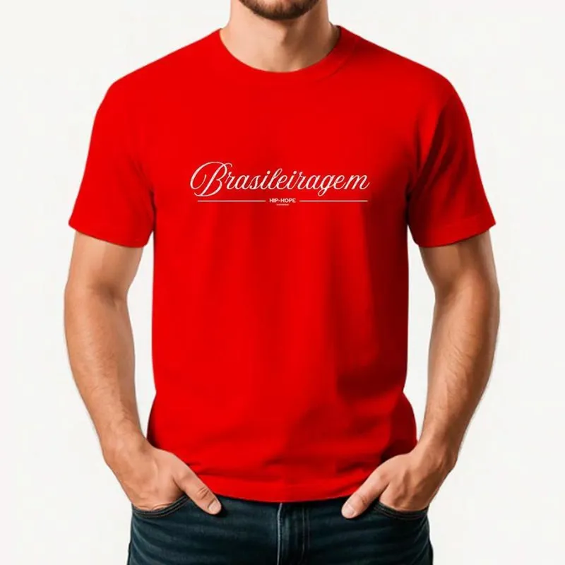 Camiseta Masculina Algodão Premium BRASILEIRAGEM