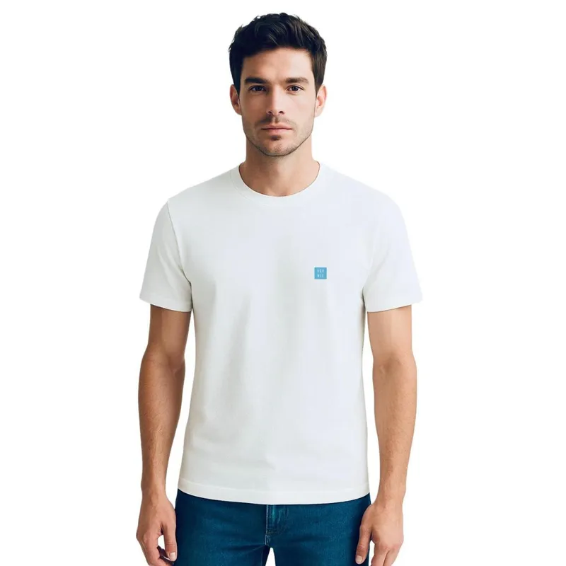 Camiseta Pima Off White R2 Azul