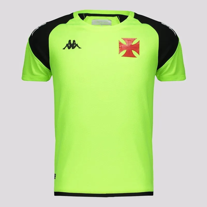 Camisa Kappa Vasco Treino Infantil Verde