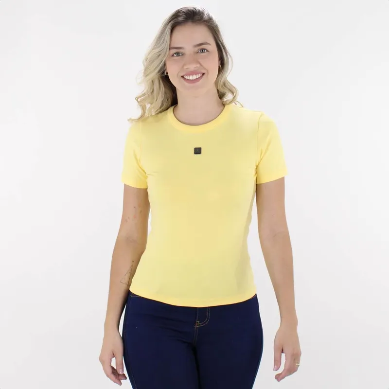 Camiseta CLC Colcci Baby Look Cotton - Feminino