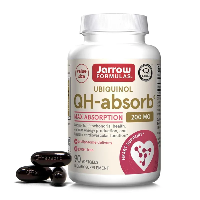Suplemento Jarrow Formulas QH-Absorb 200mg Co-Q10 90 Cápsulas Moles