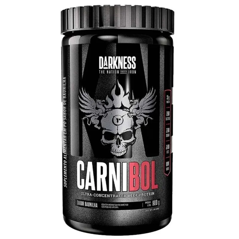 Carnibol Isolado Hidrolisado Baunilha 900g - Darkness