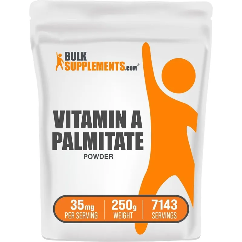 Suplementos a granel de palmitato de vitamina A em pó 250 g (250000 mg)