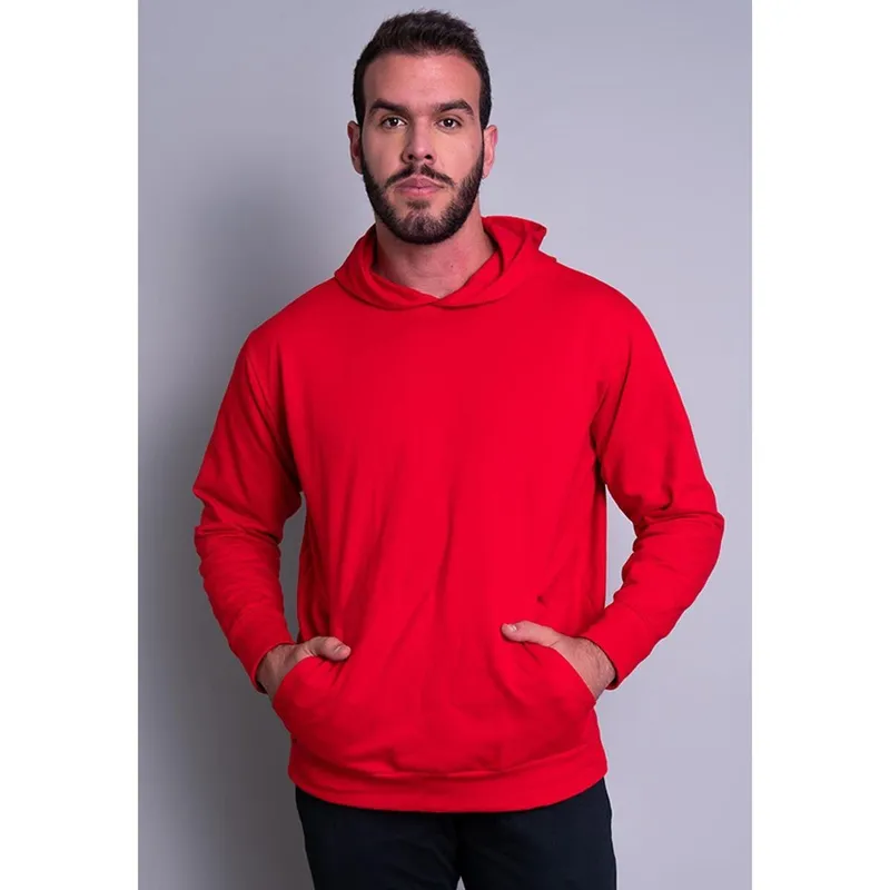 Casaco Blusa Moletom Flanelado Capuz Mvb Modas Masculino