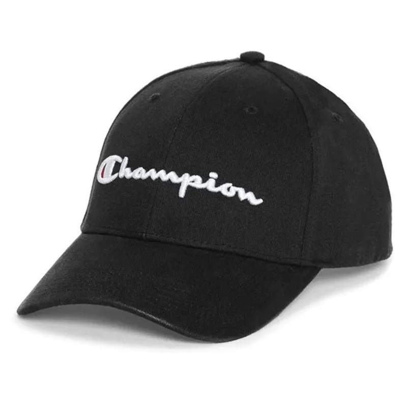 Boné Champion Script Logo Aba Curva Branco