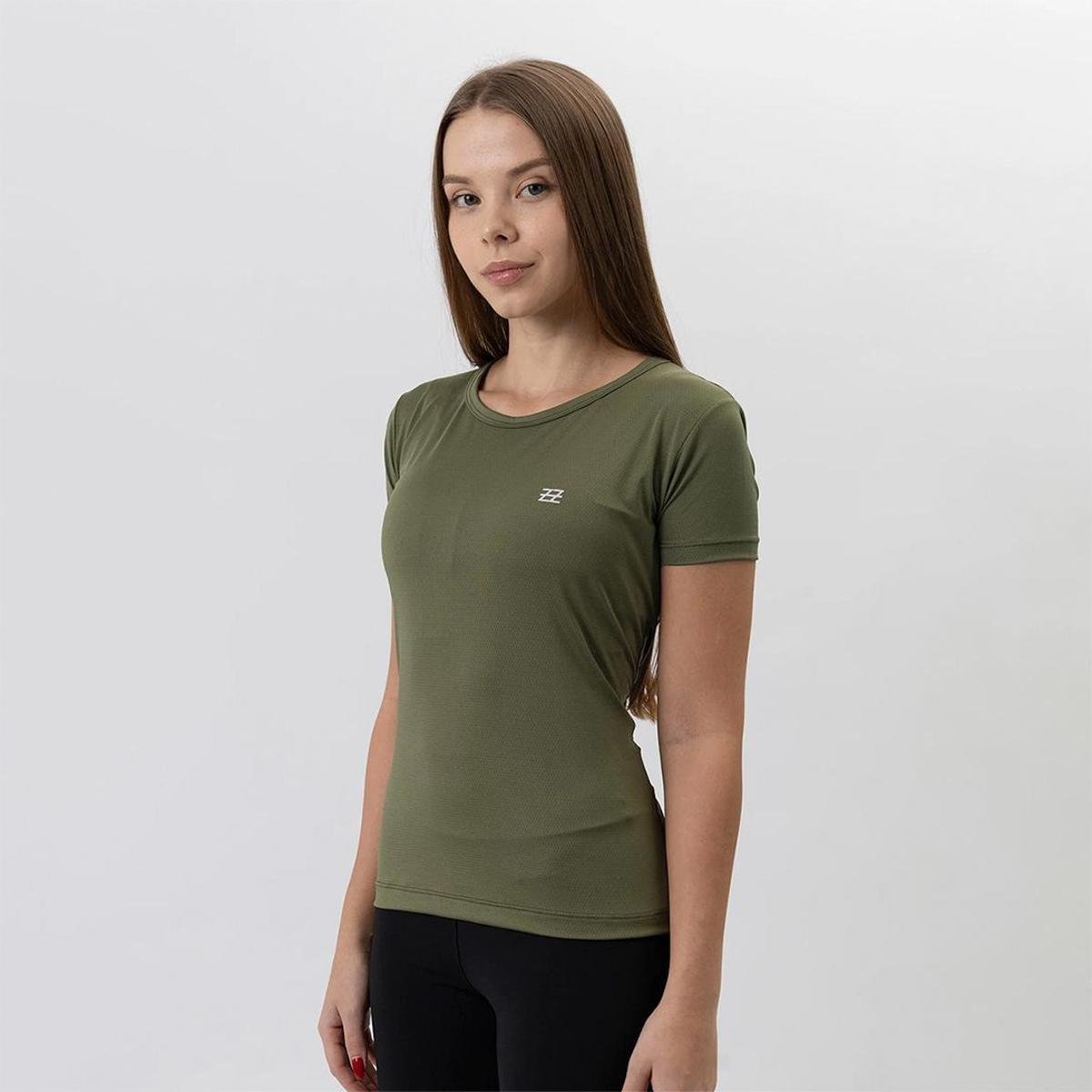 Camiseta Poliamida Dry Feminina Logo