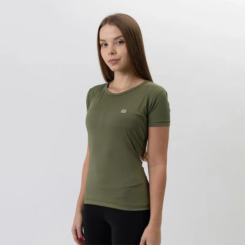 Camiseta Poliamida Dry Feminina Logo