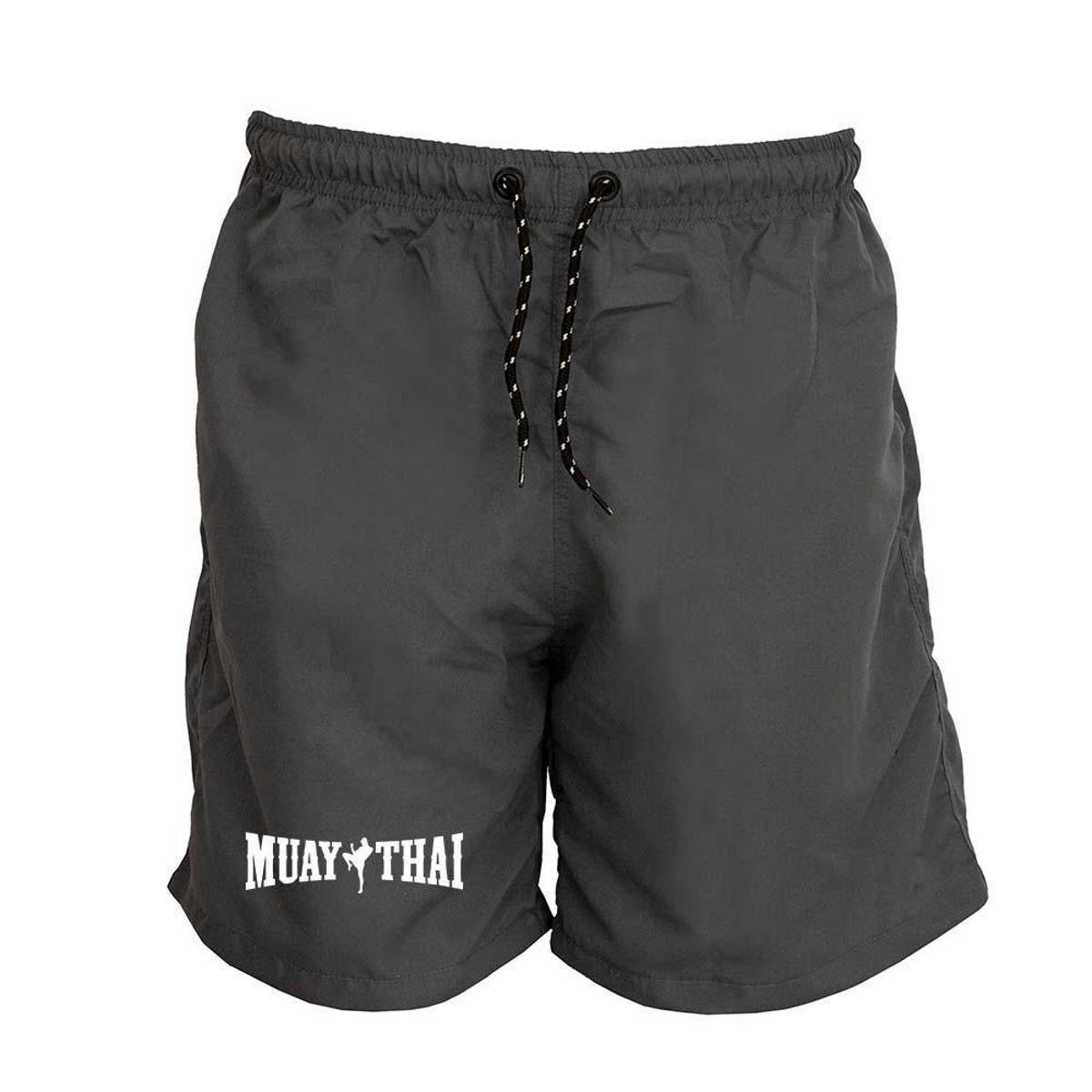 Short Masculino Tactel Muay Thai Academia Conforto Treino