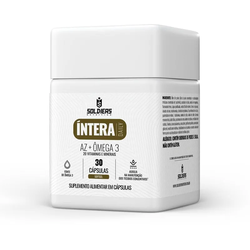 Multivitamínico AZ + Ômega 3 Íntera Daily Soldiers Nutrition