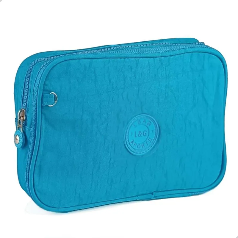 Estojo Escolar Organizador Box Grande Colorido Jumbo Porta Lapis Caneta Colorida