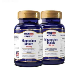 Magnésio Dimalato 350mg Vitgold Kit 2x 60 Comprimidos