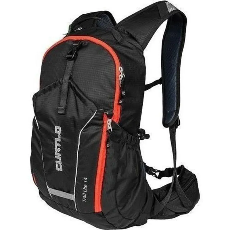 Mochila Curtlo Trail Lite - 14 Litros Preta e Laranja