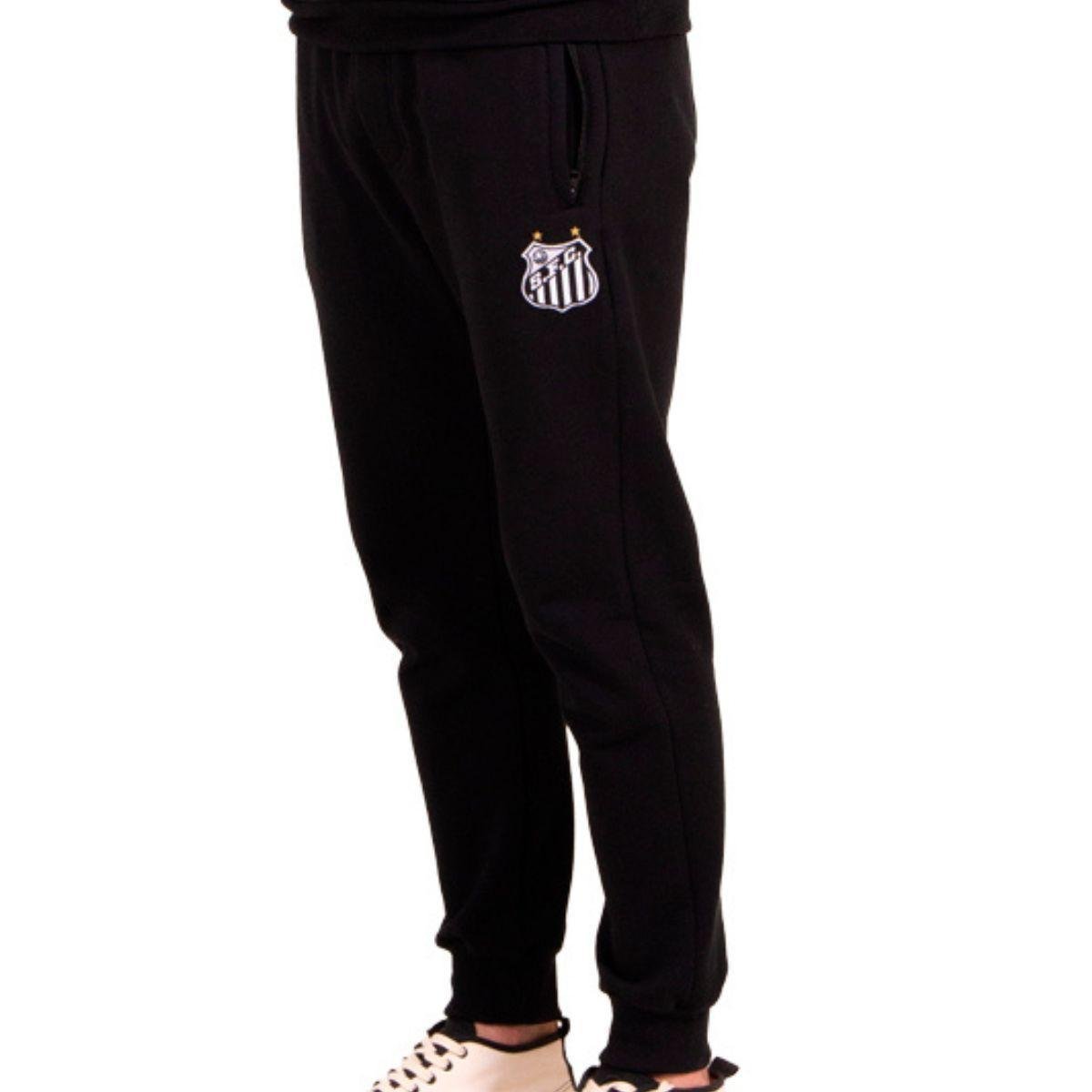 Calça Moletom Santos Oficial Classic Algodão Masculina
