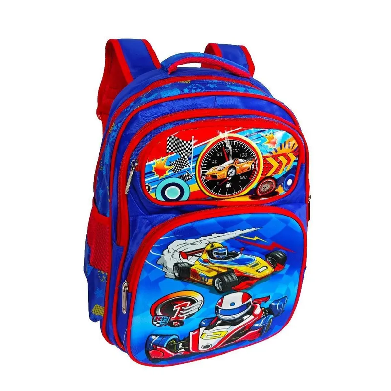 Mochila Infantil Escolar Menino Bolsa Altura 40cm Grande Impermeável Moderna Confortavel
