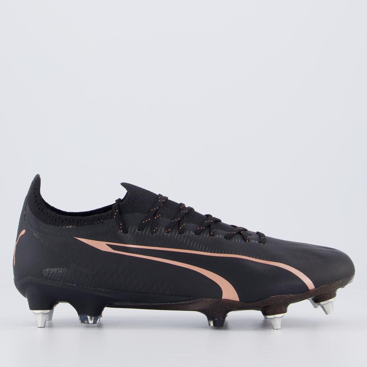 Chuteira Puma Ultra Ultimate Campo Rosê