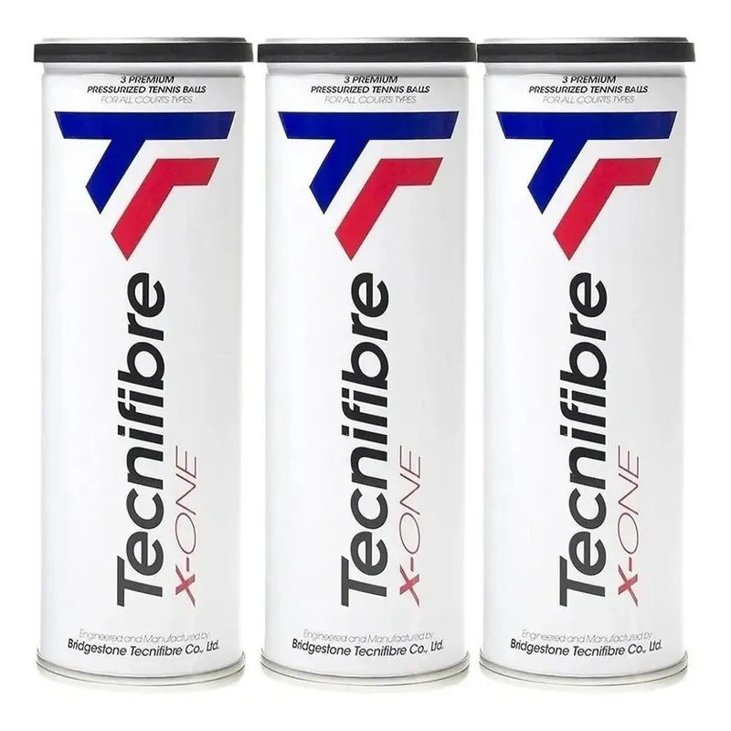 Bola de Tênis Tecnifibre X-One Pack Com 03 Tubos