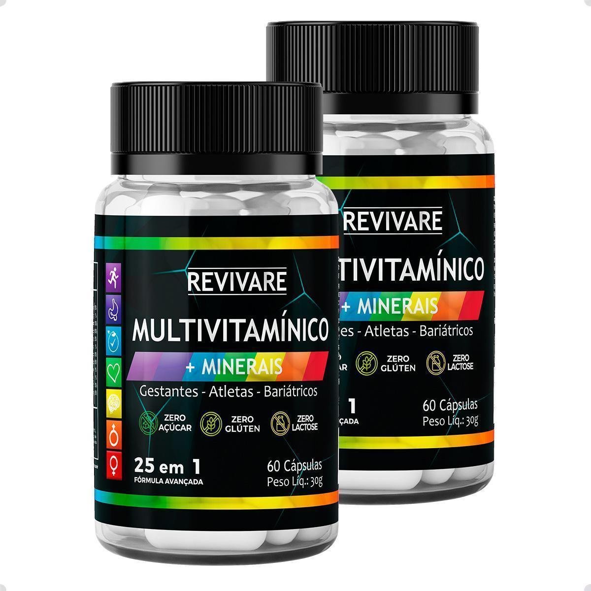 Kit 2x Multivitamínico Minerais 25 em 1 60Caps