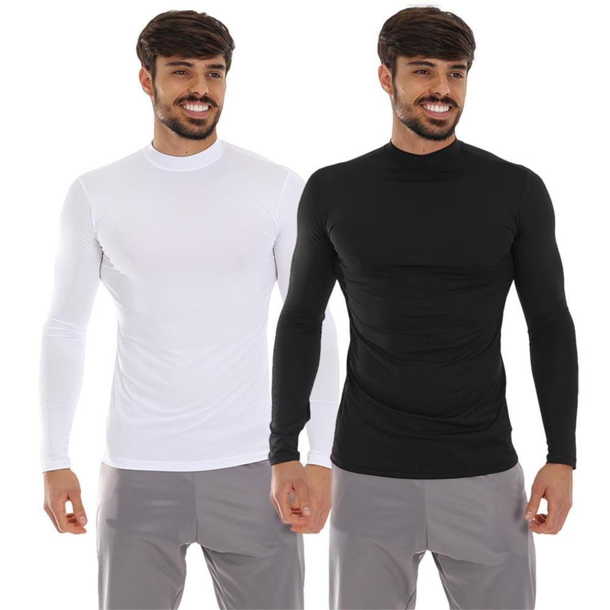 Kit 2 Camisa Segunda Pele UV Frishop Proteção Térmica Manga Longa