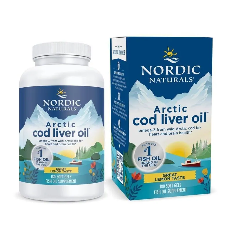 Suplemento Nordic Naturals Arctic Cod Liver Oil 180 Softgel