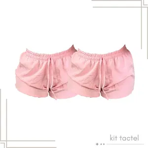 KIT Short Feminio Tactel Femino. Esportivo, Confortável e Leve.