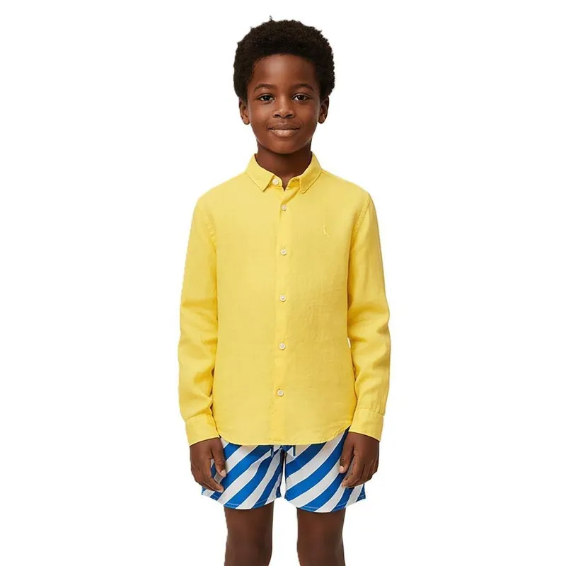 Camisa Manga Longa Tp Linho Tinturado Reserva Mini