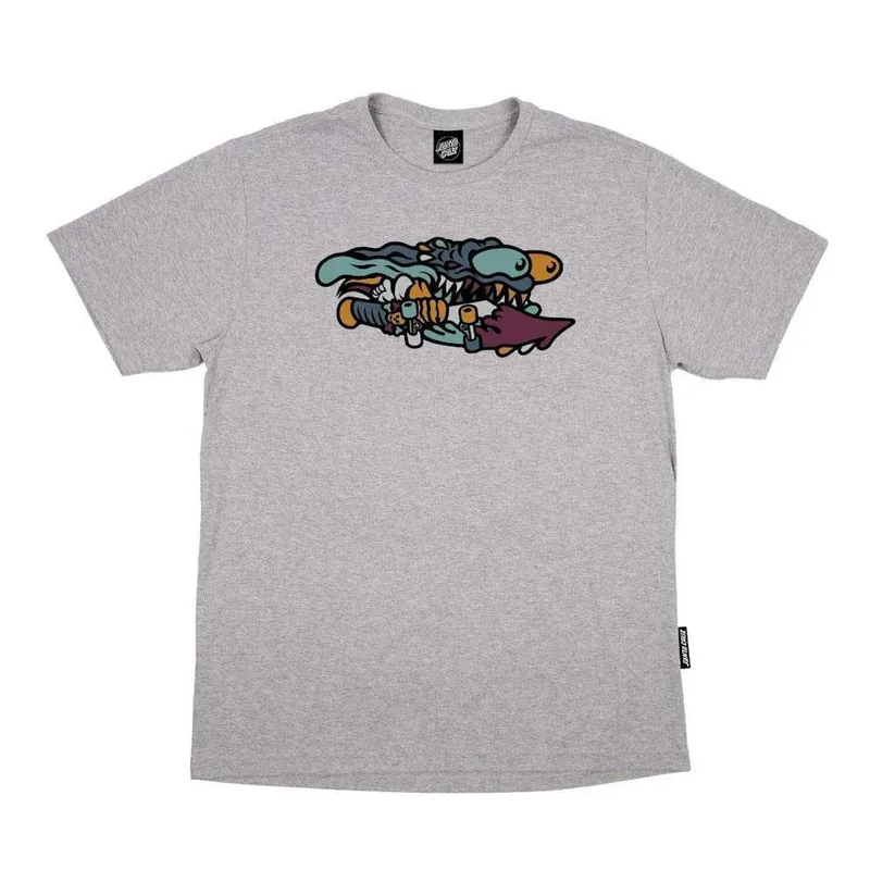 Camiseta Masculina Santa Cruz Estampada Meek Slasher Fusion - PRETO / P