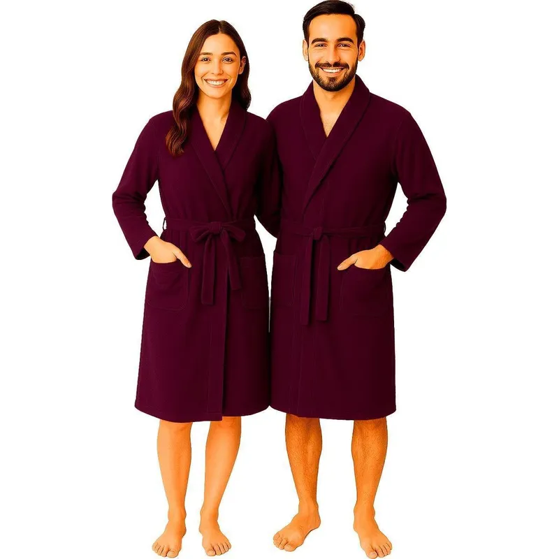 Roupão Poliéster Camesa Adulto Unissex Feminino Masculino Inverno Frio Quentinho Com Bolso Original