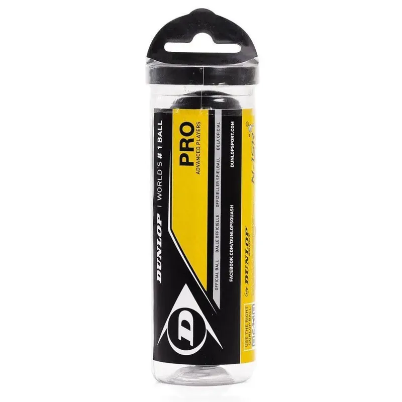 Bola De Squash Dunlop Revelation Pro XX Tubo Com 03 Bolas
