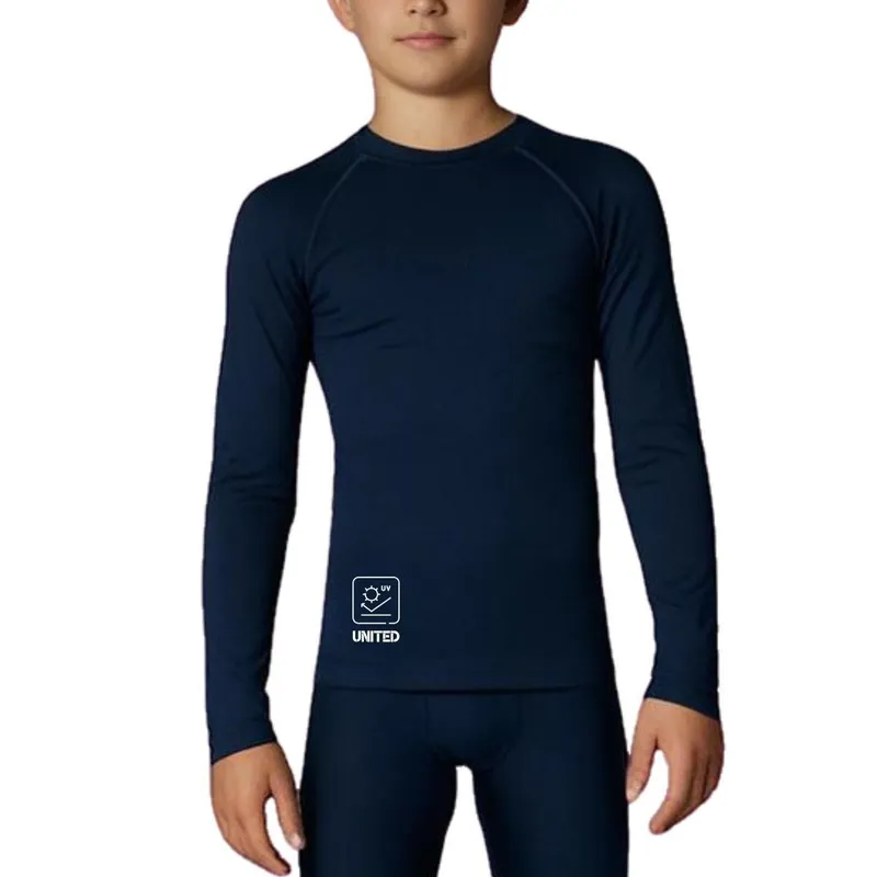 Camisa térmica United Infantil Proteção Solar FPU50 Manga Longa - Preto - 16