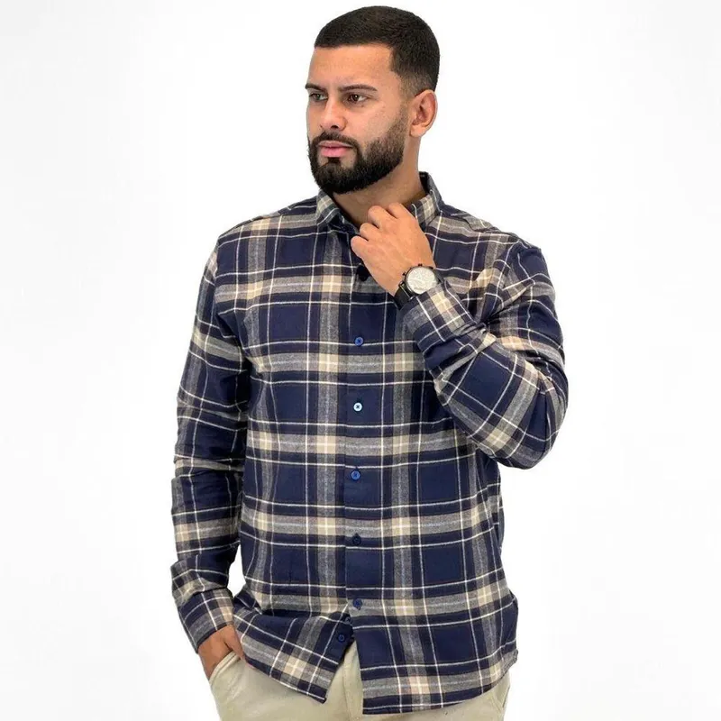 Camisa Sibra Xadrez em Flanela Masculina