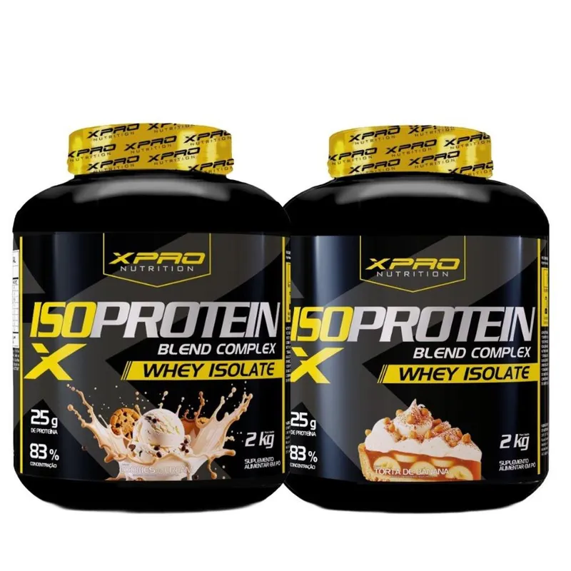 Kit 2x Whey Protein Blend Complex Iso 2Kg - XPRO