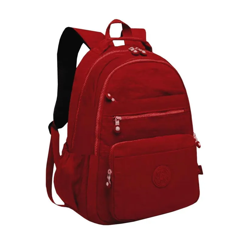 Mochila Feminina Impermeável Tactel Divisória Espaçosa Bolso