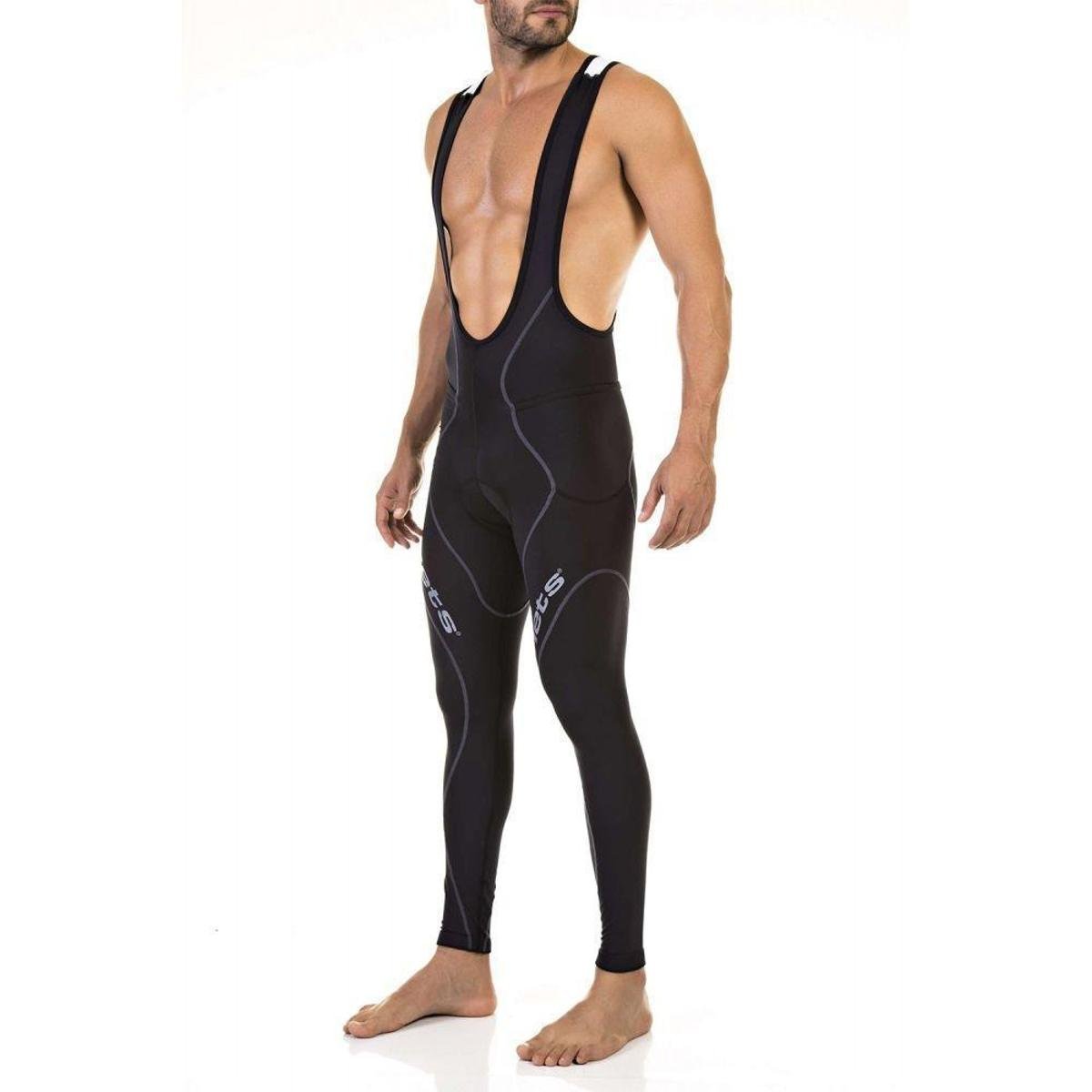 Calca Bretelle Flets Compression Masculina