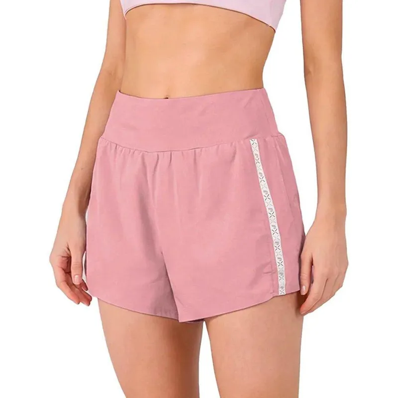 Shorts 2 Em 1 Alto Giro Sobreposto Feminino