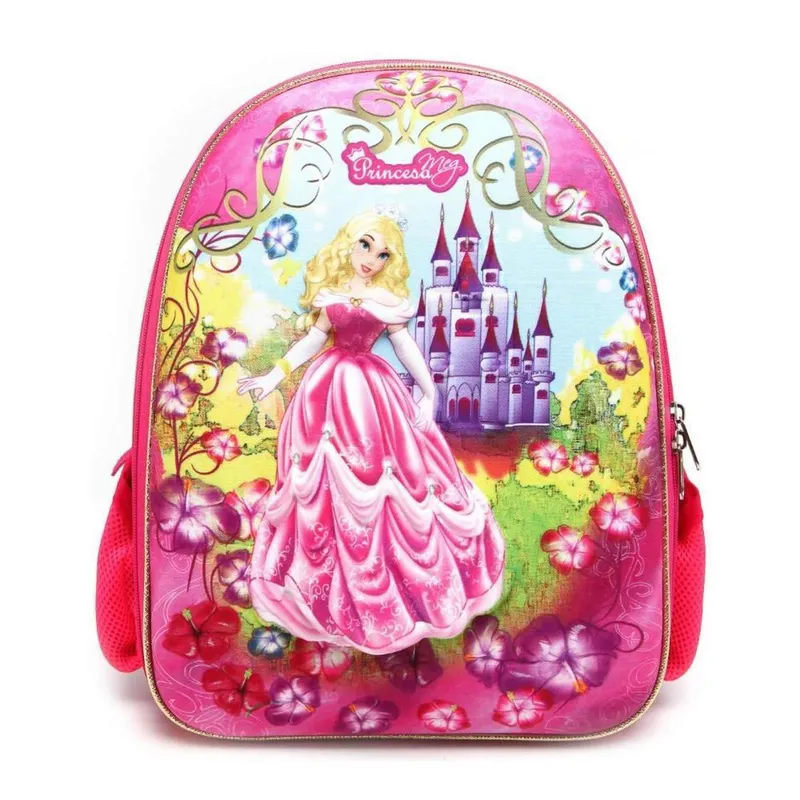 Mochila Infantil MaxToy Princesa Meg Rosa