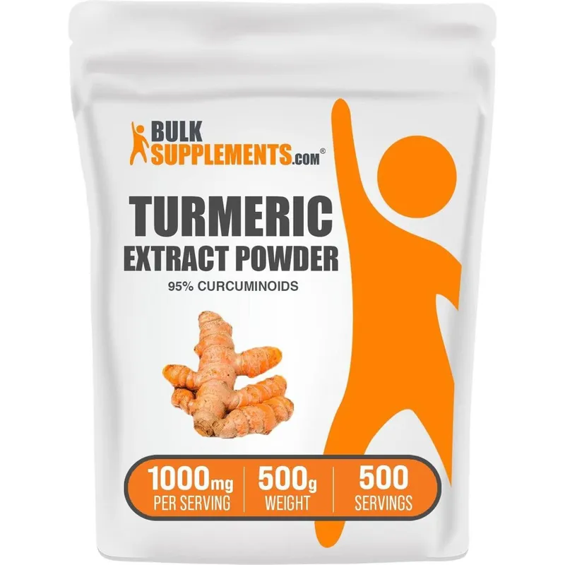 Suplemento BulkSupplements.com Extrato de cúrcuma 1000mg 500g