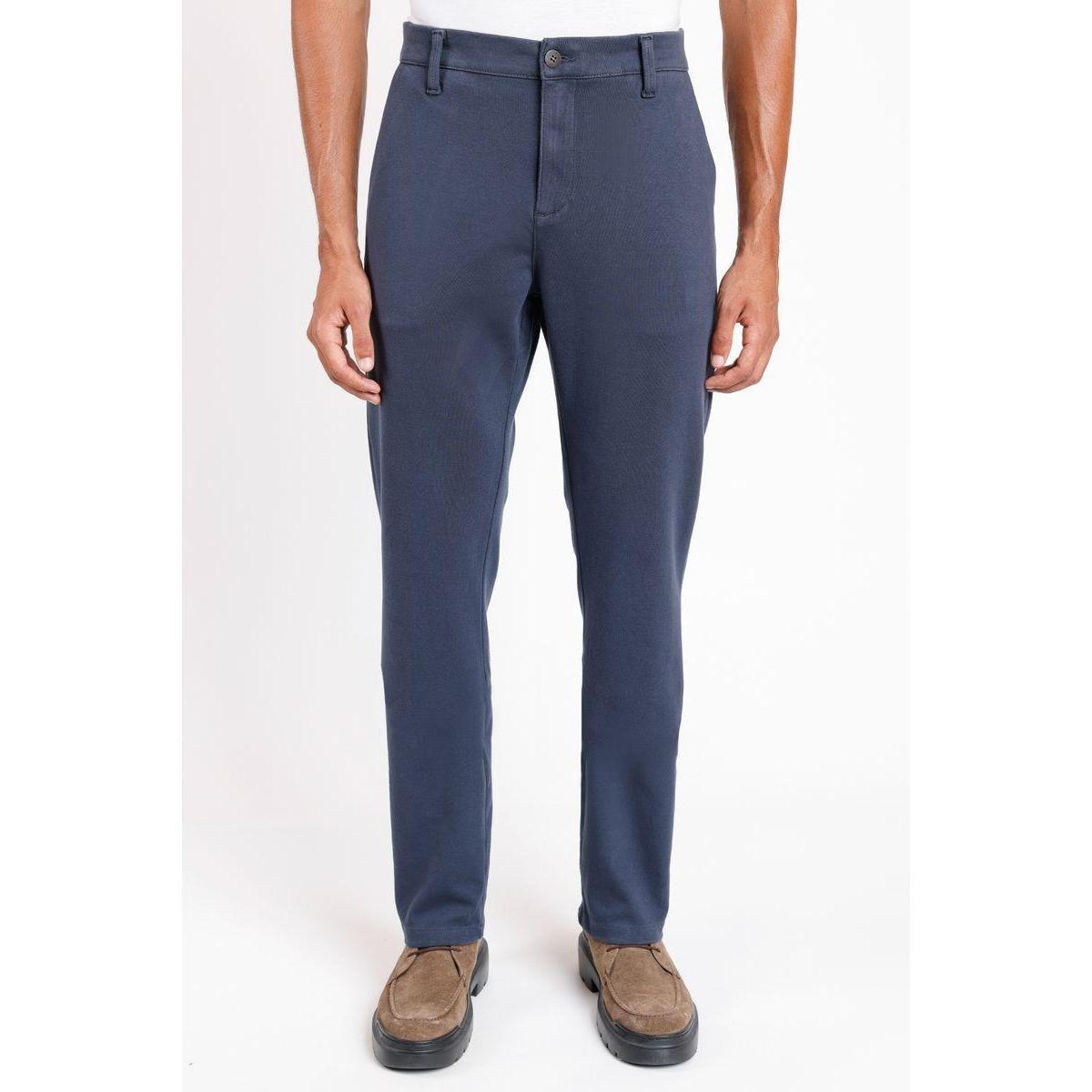 Calça Chino Color Regular Comfort Marinho