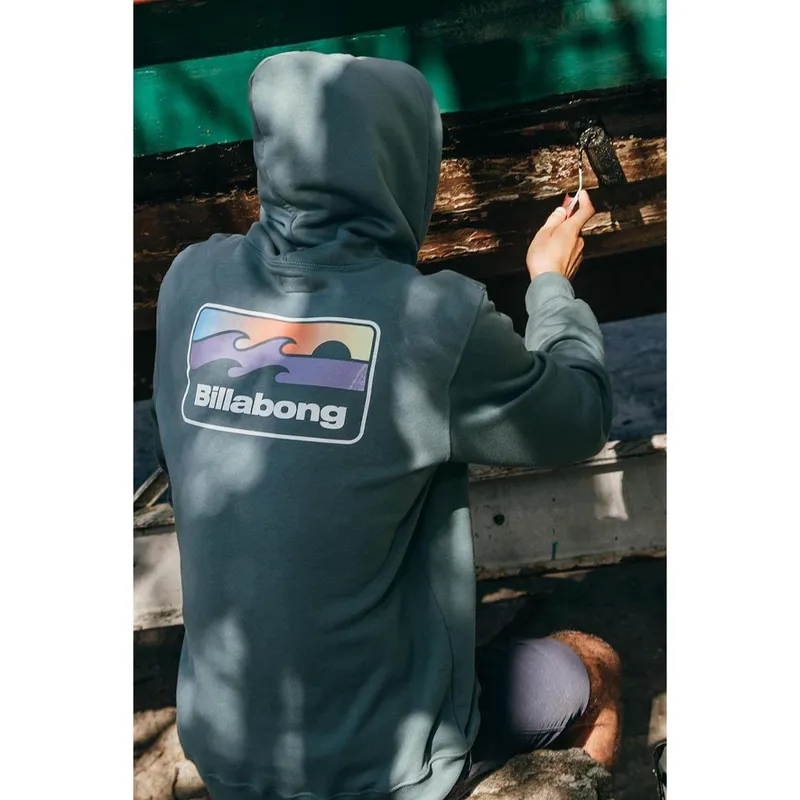 Moletom Billabong Fech Runner Verde Escuro-VERDE ESCURO-P