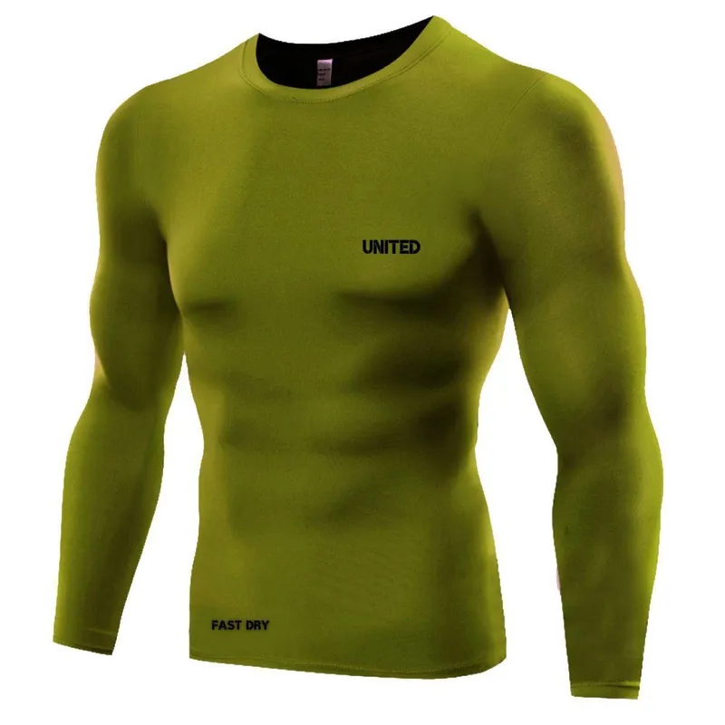 Camisa de compressão térmica United Pro Proteção Solar FPU50 Manga Longa Rash Guard - Preto - G