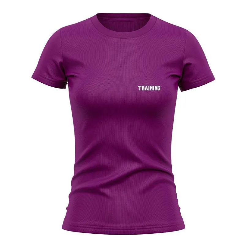 Camiseta Feminina Manga Curta Proteção Solar UV Estampada Training