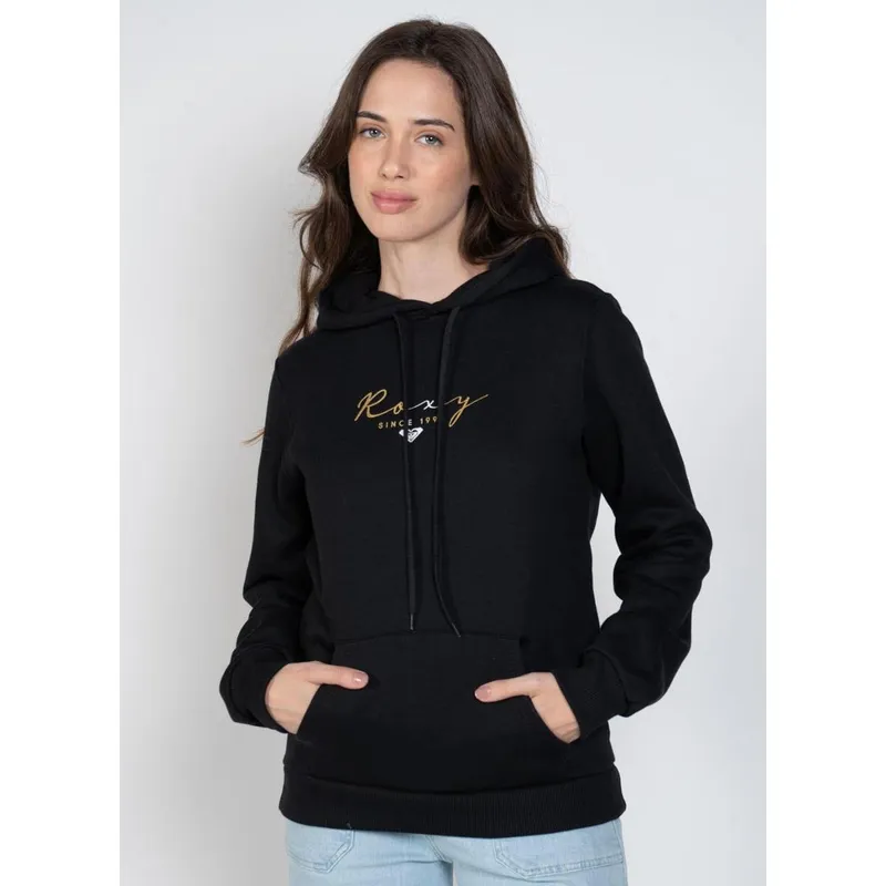 Moletom Roxy Fech Gold Life Preto-Preto-GG