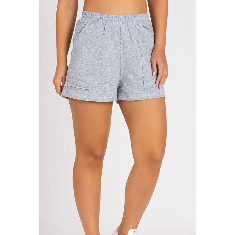 Short Moletom Bolso a Fio Mescla