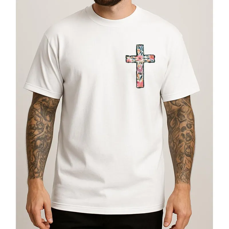 Camisa Masculina Casual Moderna Algodão 30.1 Penteado Estampada Dia a Dia Streetwear Urban Style
