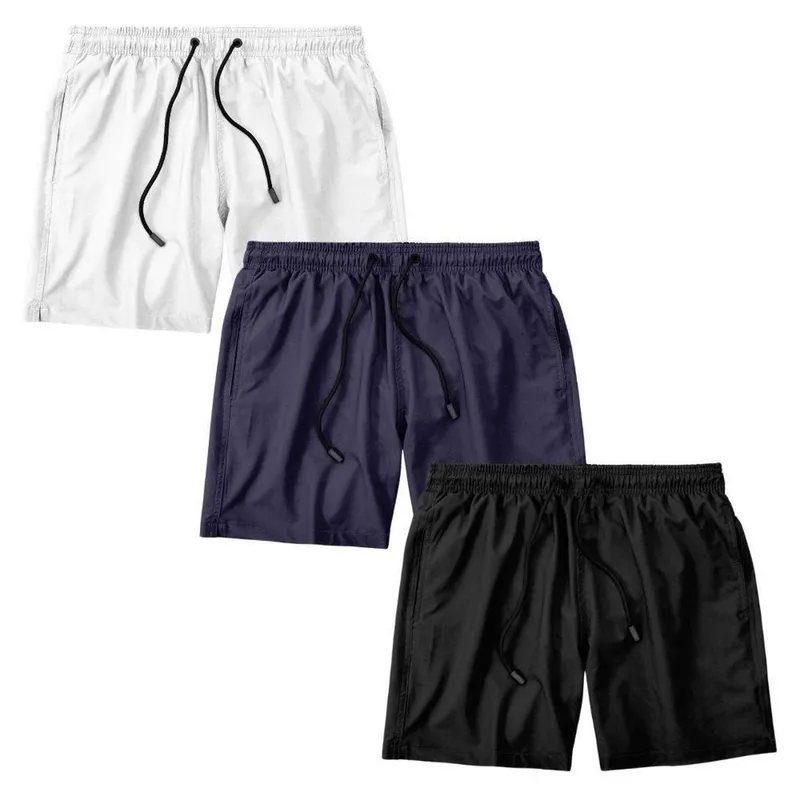 Kit 3 Shorts Masculino Bermuda Praia Academia Treino Esporte Shorts Gênero:Homem;Tamanho:GG;Cor: