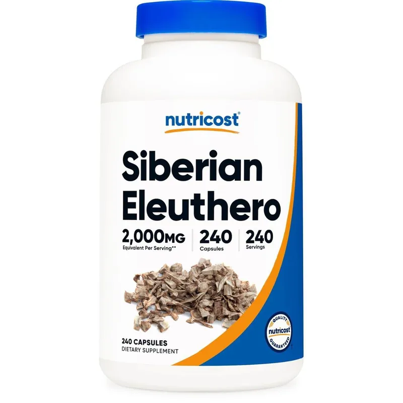 Suplemento Nutricost Siberian Eleuthero 500Mg 240 Cápsulas